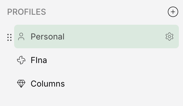 Profile Settings